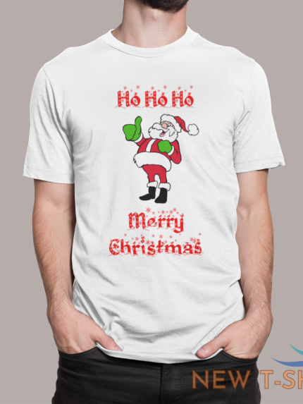 ho ho ho merry christmas kids t shirt thumbs up santa festive holidays xmas gift 0.png