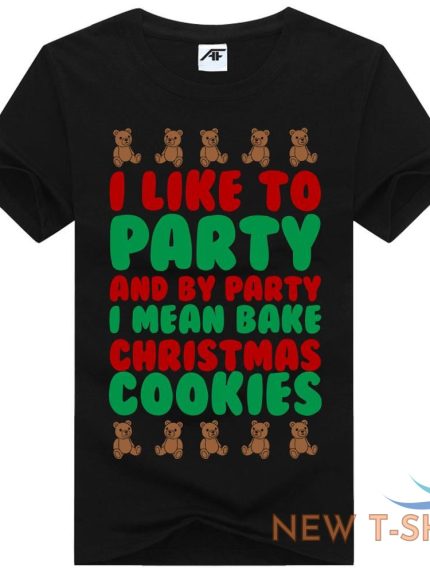 holiday baking christmas cookies printed tshirt kids mens xmas party wear shirt 1.jpg