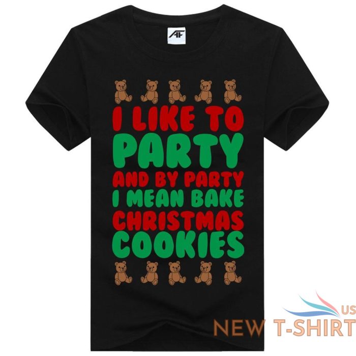 holiday baking christmas cookies printed tshirt kids mens xmas party wear shirt 1.jpg