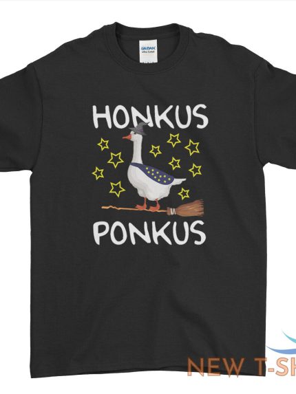 honkus ponkus t shirt funny halloween witch goose duck mens womens kids 0.jpg