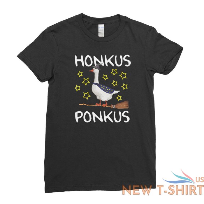 honkus ponkus t shirt funny halloween witch goose duck mens womens kids 3.jpg