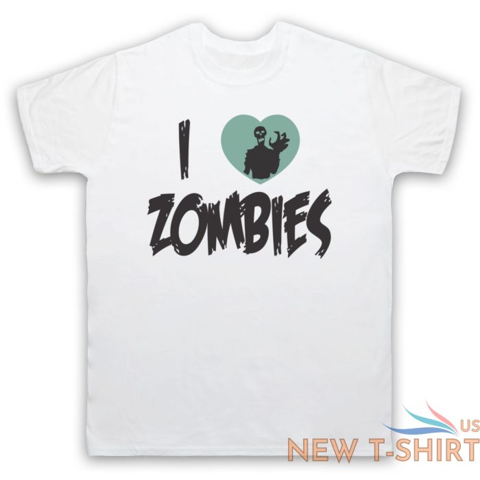 i love zombies funny slogan halloween comedy undead mens womens t shirt 2.jpg