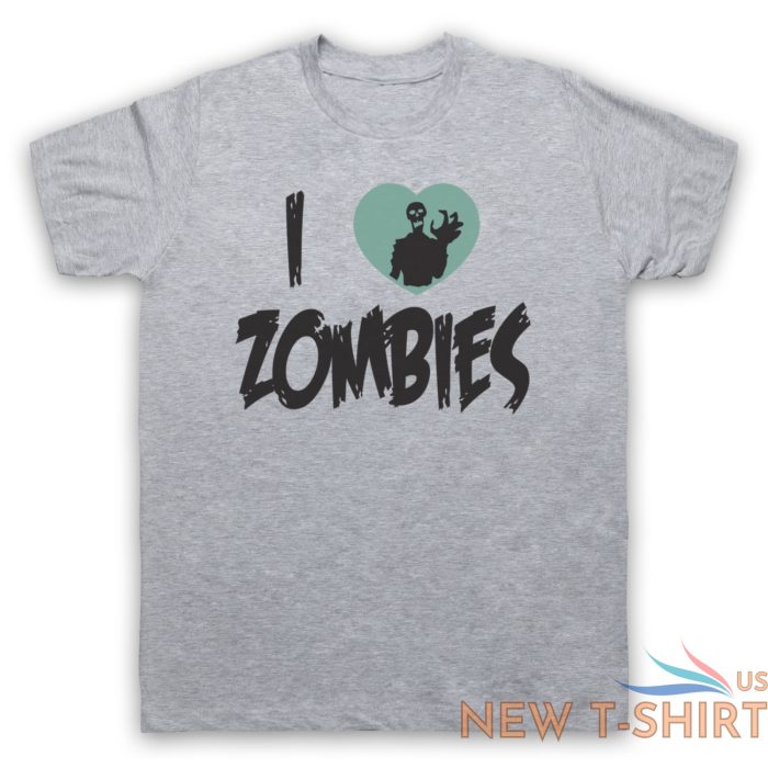 i love zombies funny slogan halloween comedy undead mens womens t shirt 6.jpg