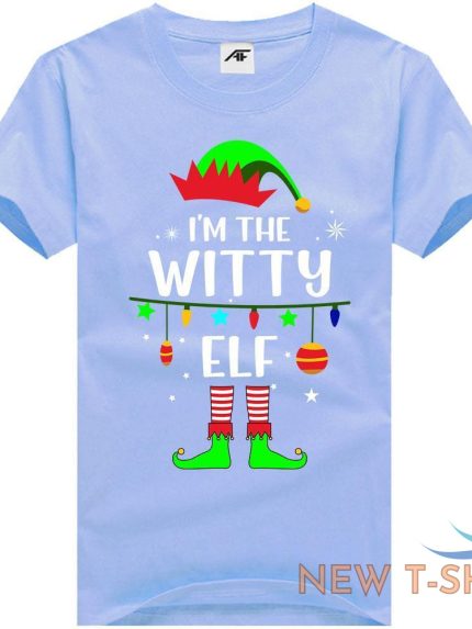 i m the witty elf print christmas t shirt kids mens xmas party wear shirt 0.jpg