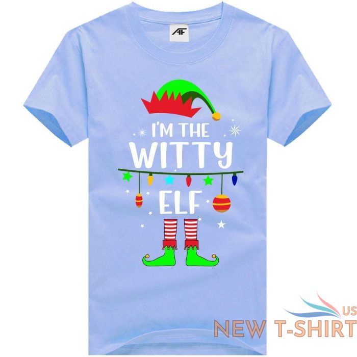 i m the witty elf print christmas t shirt kids mens xmas party wear shirt 0.jpg