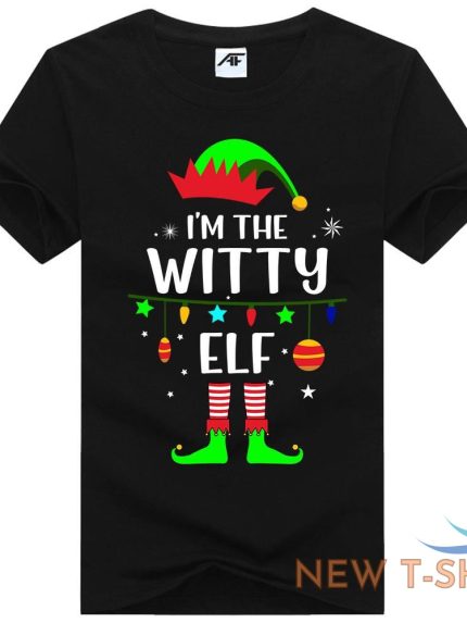 i m the witty elf print christmas t shirt kids mens xmas party wear shirt 1.jpg