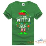 i m the witty elf print christmas t shirt kids mens xmas party wear shirt 3.jpg