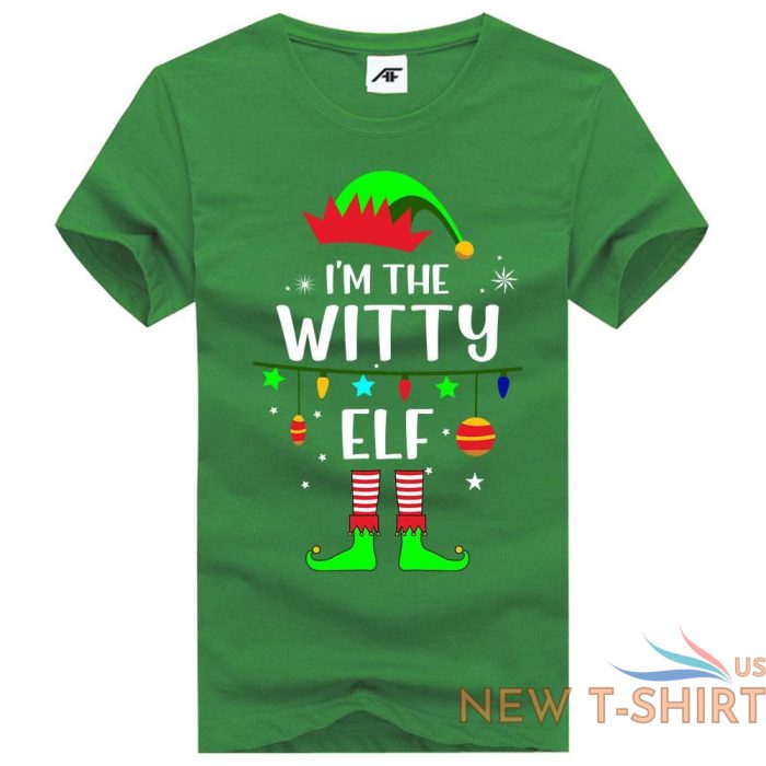 i m the witty elf print christmas t shirt kids mens xmas party wear shirt 3.jpg