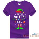 i m the witty elf print christmas t shirt kids mens xmas party wear shirt 9.jpg