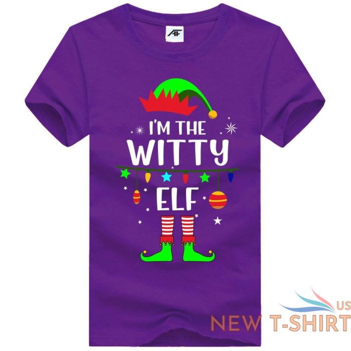 i m the witty elf print christmas t shirt kids mens xmas party wear shirt 9.jpg