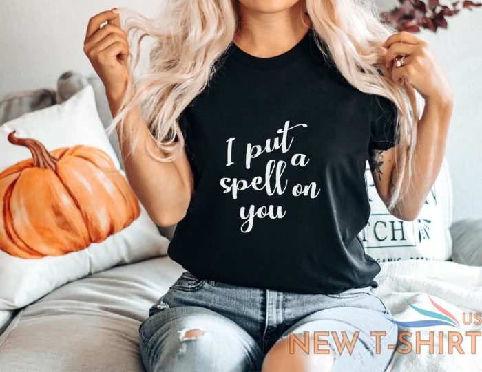i put a spell on you halloween party scary funny t shirt tee costume top unisex 1.jpg