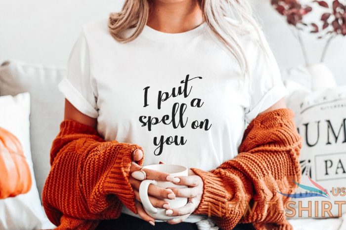 i put a spell on you halloween party scary funny t shirt tee costume top unisex 3.jpg