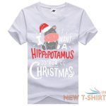 i want a hippopotamus for christmas print t shirt mens kids short sleeve top 4.jpg