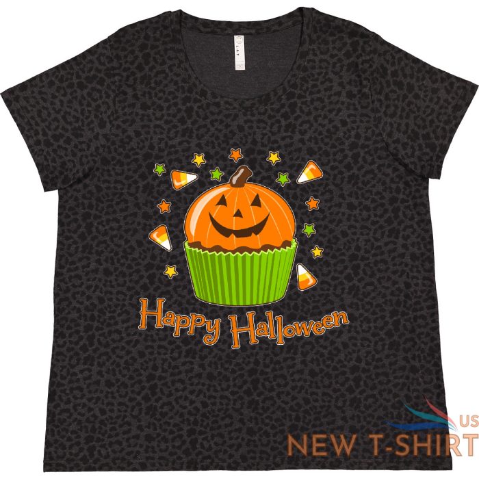 inktastic happy halloween cute pumpkin cupcake women s plus size t shirt candy 2.jpg