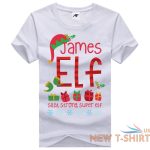 james elf print christmas t shirt kids mens xmas short sleeve party top tees 6.jpg