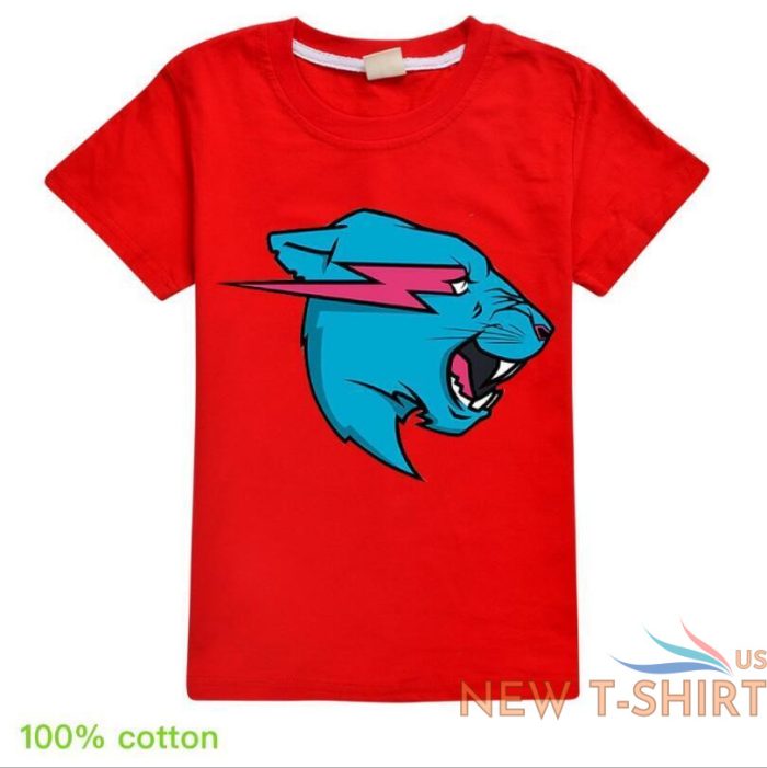 kids boys girls mr beast lightning cat t shirt short sleeve funny tee xmas gift 6.jpg