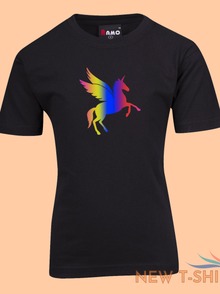 kids boys girls tee tshirt rainbow vinyl unicorn party gift cool look family new 0.png