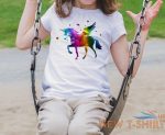 kids boys girls tee tshirt rainbow vinyl unicorn party gift cool look family new 7.jpg