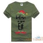 kids santa squeezes christmas print t shirt mens believe in your elf xmas top 6.jpg