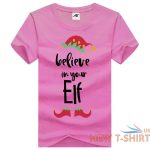 kids santa squeezes christmas print t shirt mens believe in your elf xmas top 7.jpg