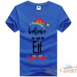 kids santa squeezes christmas print t shirt mens believe in your elf xmas top 8.jpg