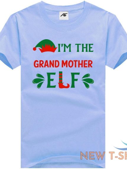 ladies auntie mummy grand mother elf christmas t shirt girls xmas cotton top 0.jpg