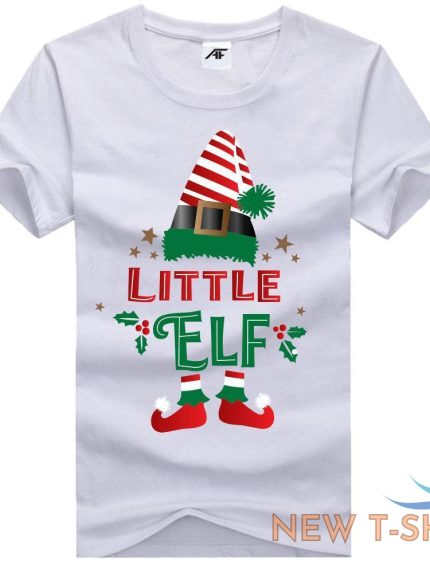 ladies big little elf printed t shirt womens crew neck cotton xmas party top 0.jpg