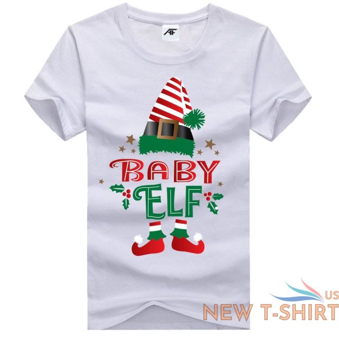 ladies big little elf printed t shirt womens crew neck cotton xmas party top 6.jpg