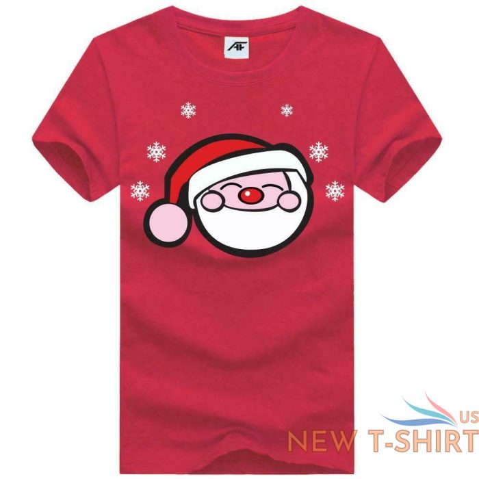 ladies christmas santa hat elf print t shirt girls xmas festival gift top tees 4.jpg