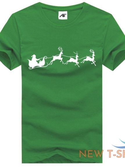 ladies christmas santa sleigh print t shirt girls short sleeve xmas party top 0.jpg