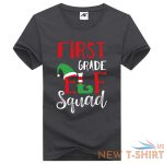 ladies first grade elf squad printed xmas t shirts round neck novelty party tees 2.jpg