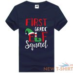 ladies first grade elf squad printed xmas t shirts round neck novelty party tees 4.jpg