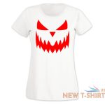 ladies halloween pumpkin face tshirt new scary trick or treat costume shirt 3.jpg