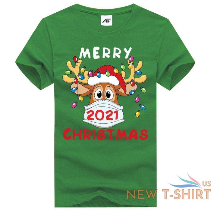 ladies merry christmas 2021 print tshirt girls xmas party crew neck top tees 0.jpg