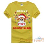 ladies merry christmas 2021 print tshirt girls xmas party crew neck top tees 2.jpg