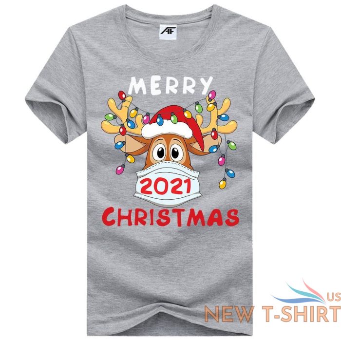 ladies merry christmas 2021 print tshirt girls xmas party crew neck top tees 3.jpg