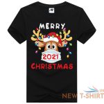 ladies merry christmas 2021 print tshirt girls xmas party crew neck top tees 5.jpg