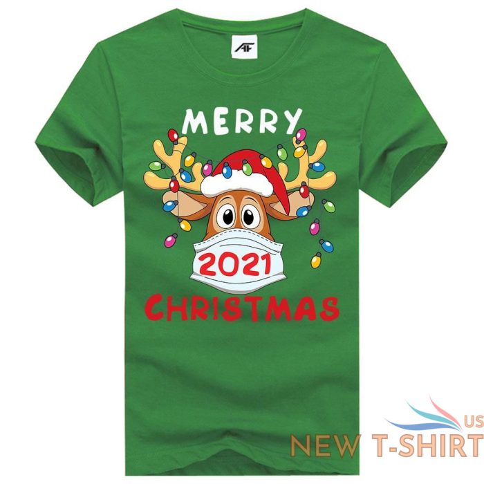 ladies merry christmas 2021 print tshirt girls xmas party crew neck top tees 9.jpg