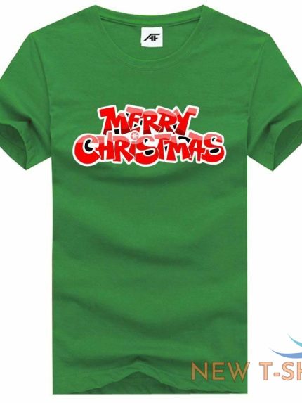 ladies merry santa rudolph tshirt girls short sleeve round neck novelty top 1.jpg