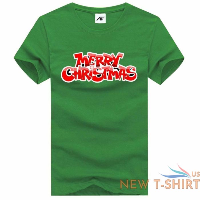 ladies merry santa rudolph tshirt girls short sleeve round neck novelty top 1.jpg