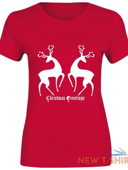 ladies t shirt greetings reindeer christmas print party novelty gift t shirt 0.jpg
