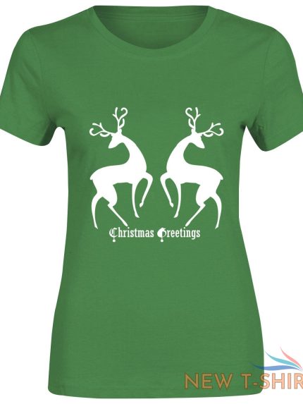 ladies t shirt greetings reindeer christmas print party novelty gift t shirt 1.jpg