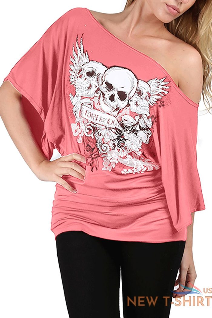 ladies womens halloween costume skeleton bones fancy dress party tee top t shirt 3.jpg