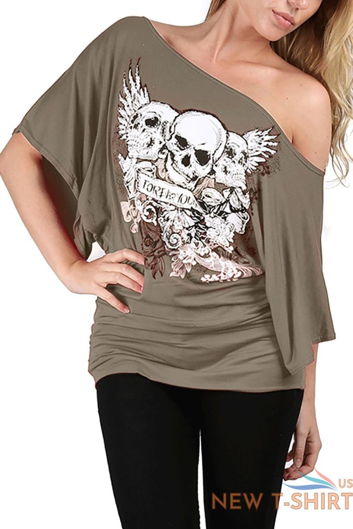 ladies womens halloween costume skeleton bones fancy dress party tee top t shirt 5.jpg