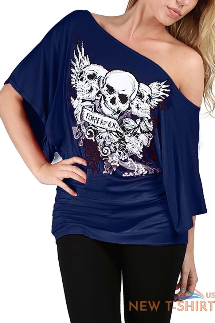 ladies womens halloween costume skeleton bones fancy dress party tee top t shirt 6.jpg