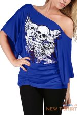 ladies womens halloween costume skeleton bones fancy dress party tee top t shirt 8.jpg