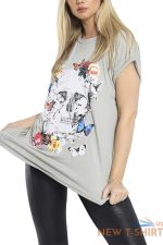 ladies womens halloween printed turn up cap sleeve baggy basic t shirt tee top 7.jpg