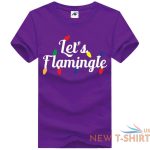 let s flamingle print girls christmas top ladies fancy short sleeve t shirt 0.jpg