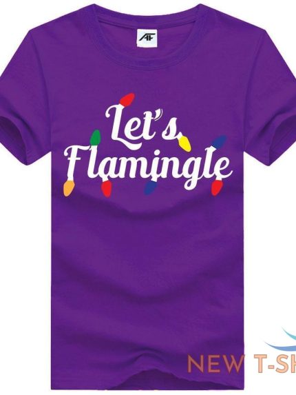 let s flamingle print girls christmas top ladies fancy short sleeve t shirt 0.jpg
