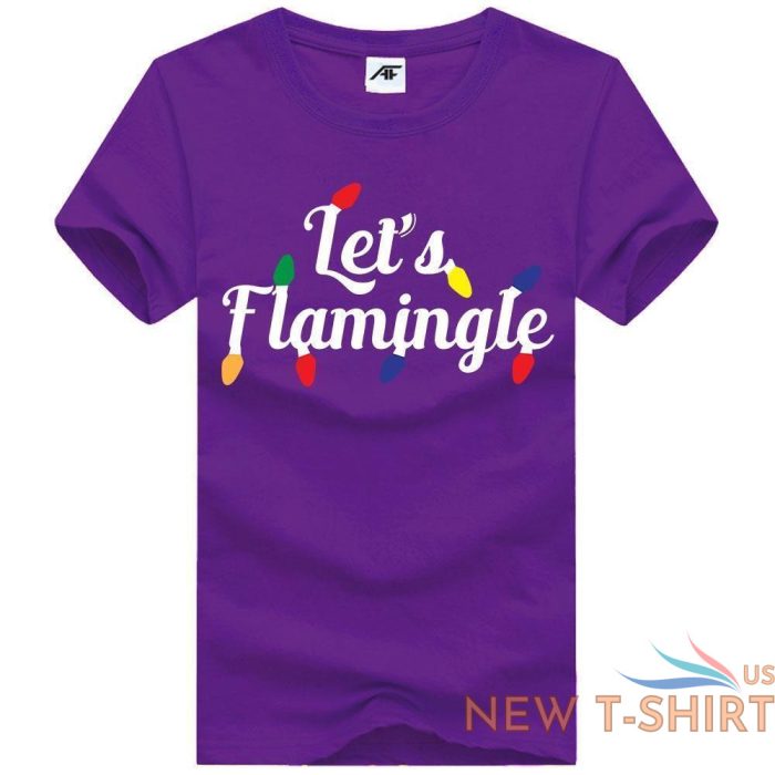 let s flamingle print girls christmas top ladies fancy short sleeve t shirt 0.jpg